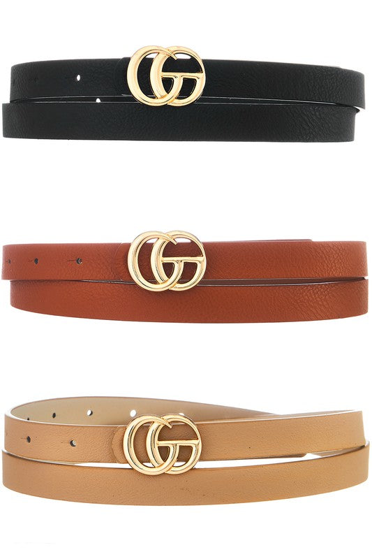 G Belt- Skinny-Color Options - POSH NOVA