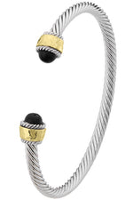 David Dupes-Cable Pearl Cuff-Black or White - POSH NOVA