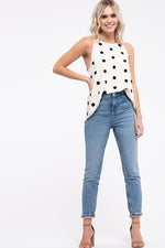 London Polka Dotted Halter Top