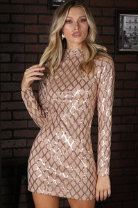 Sparkle and Shine Dress - Gold