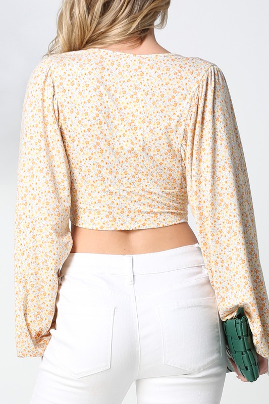 Call Me Honey Floral Cropped Top