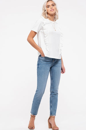 Claire Staple Ruffle Top