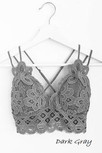 Christian Bralette-  Dark Gray - POSH NOVA