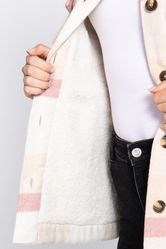 Pink and Ivory Perfectly Plaid Coat
