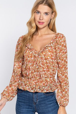 Image In Floral Top
