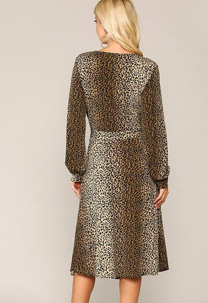 Alex Animal Midi Dress - POSH NOVA