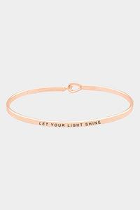 Let Your Light Shine Bracelet-Rose Gold - POSH NOVA