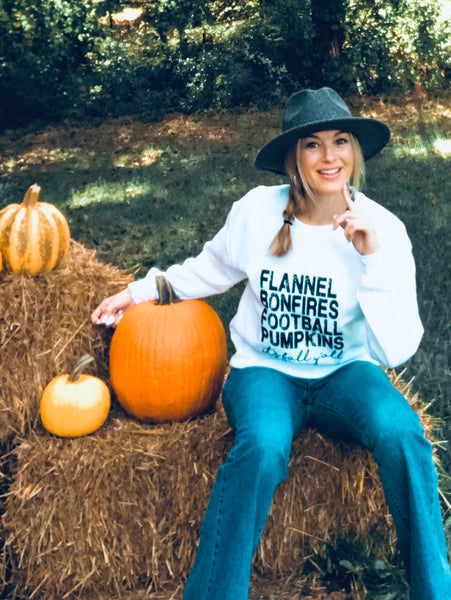 Flannels Pumpkins & Bonfires Velvet Bells Outfit, Ships Fast