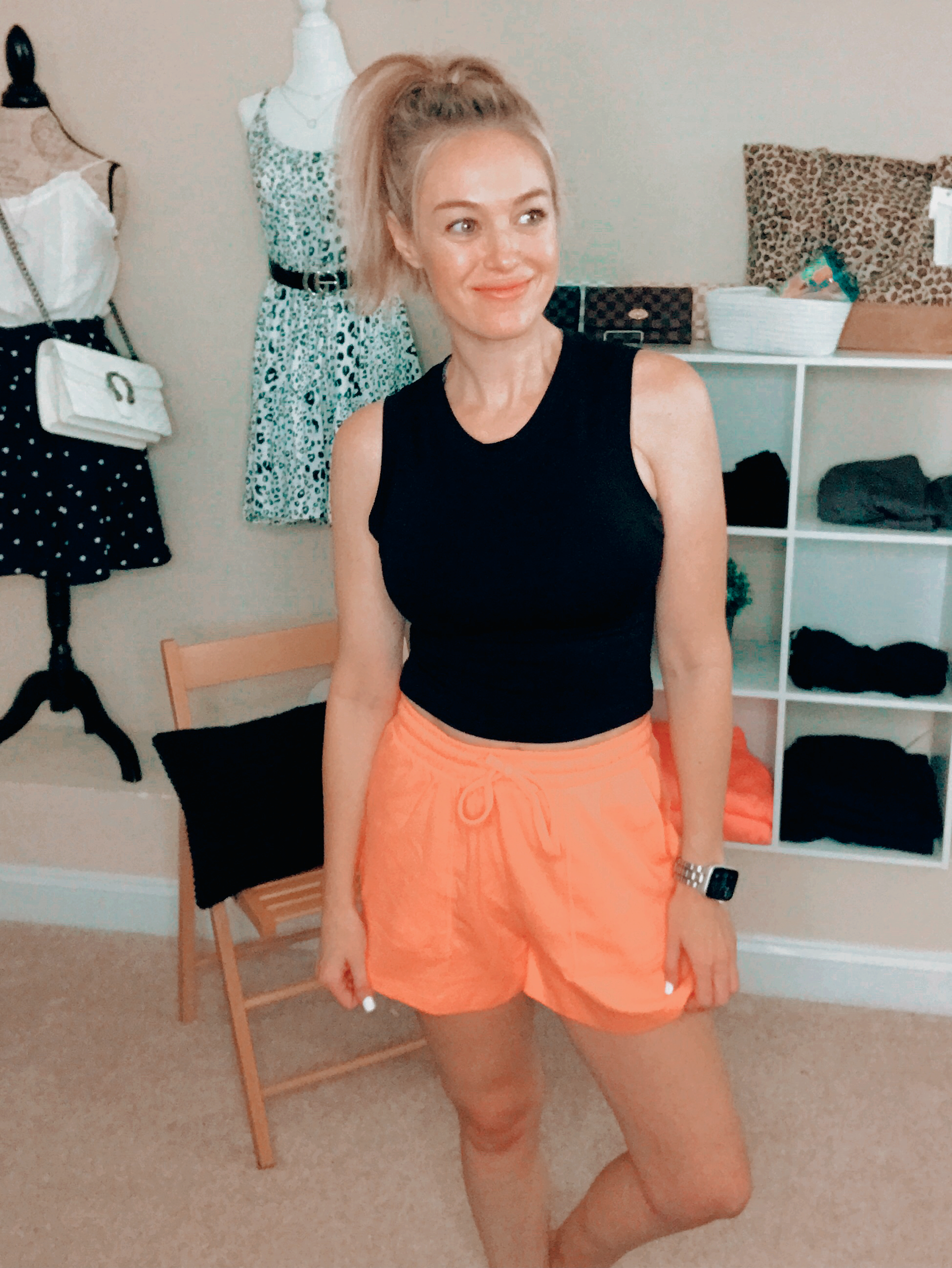 Sloane Shorts-Coral