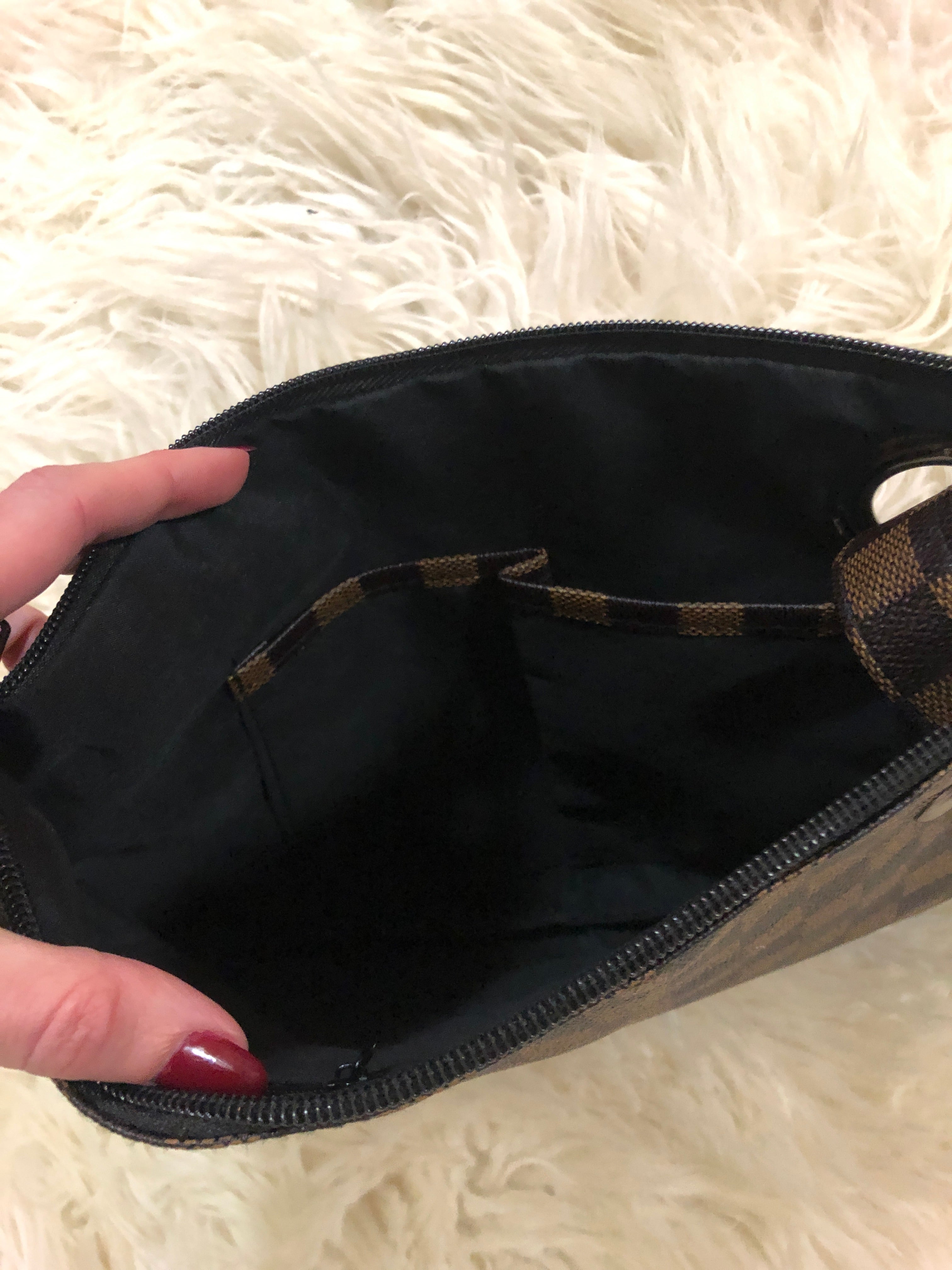 Serena Checkered Clutch