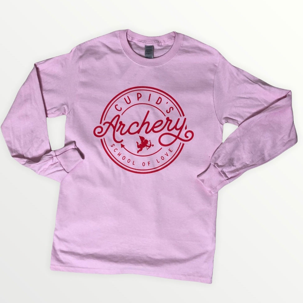 Cupids Archery School Long Sleeve Graphic