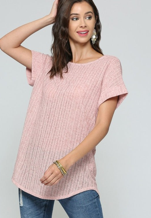 Vanessa Tie-Back Top-Rose - POSH NOVA